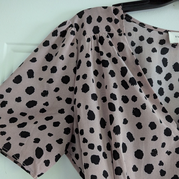 Leopard Print Pink Wrap Dress - Picture 10 of 10